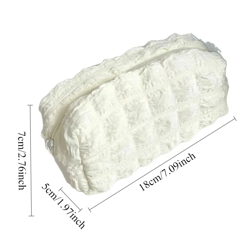 1 قطعة حقيبة مستحضرات التجميل ماكياج الحقيبة بلون مقلمة الإبداعية وسادة حقيبة اللوازم المدرسية صندوق أدوات مكتب منظم أدوات التجميل #6