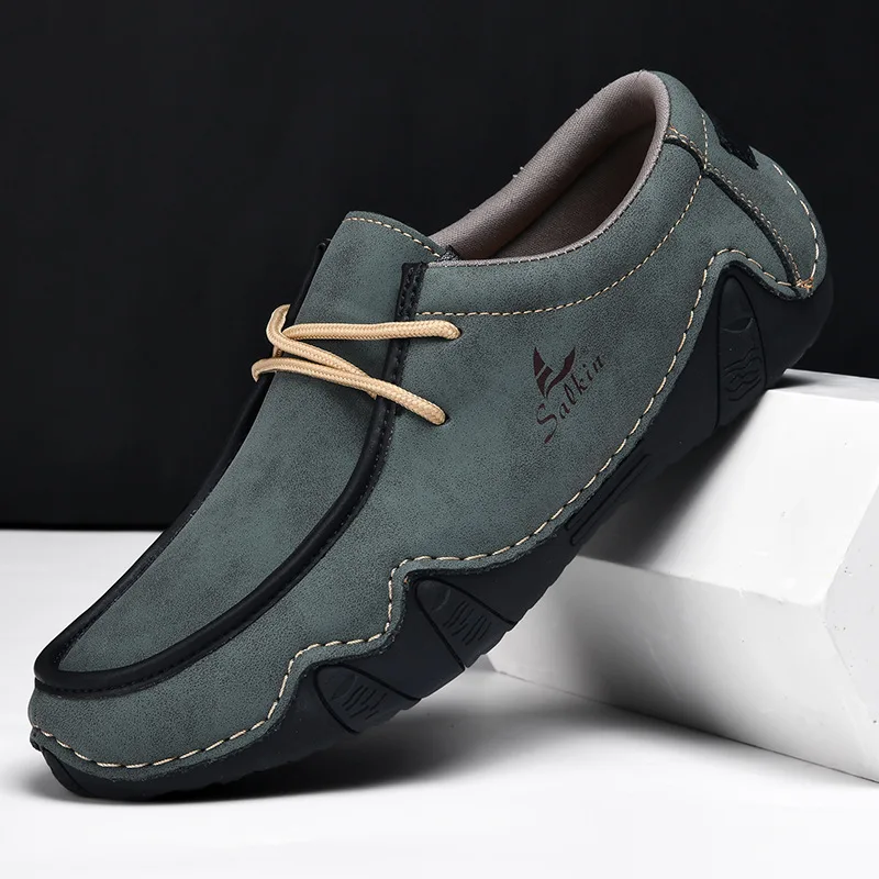 

Four Seasons New Men's Casual Leather Shoes Classic Versatile Soft Bottom Soft Leather Worker Men's Leather Shoes