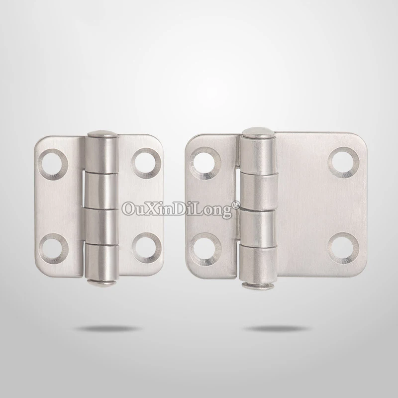 9PCS Stainless Steel Door Hinges Industrial Equipment Distribution Box Hinge Switch Control Electric Cabinet Door Hinge Brushed