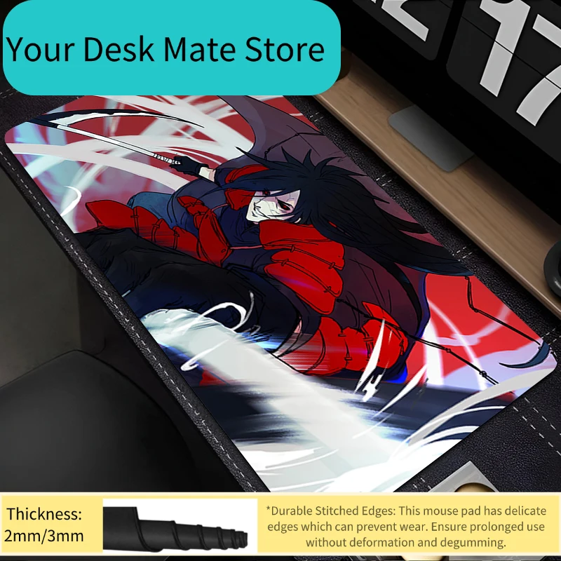 

Mouse Pad Naruto Madara Uchiha Anime Gamer Computer HD Mousepad Gaming Accessories Tablet Varmilo Keyboard Pad Mausepad