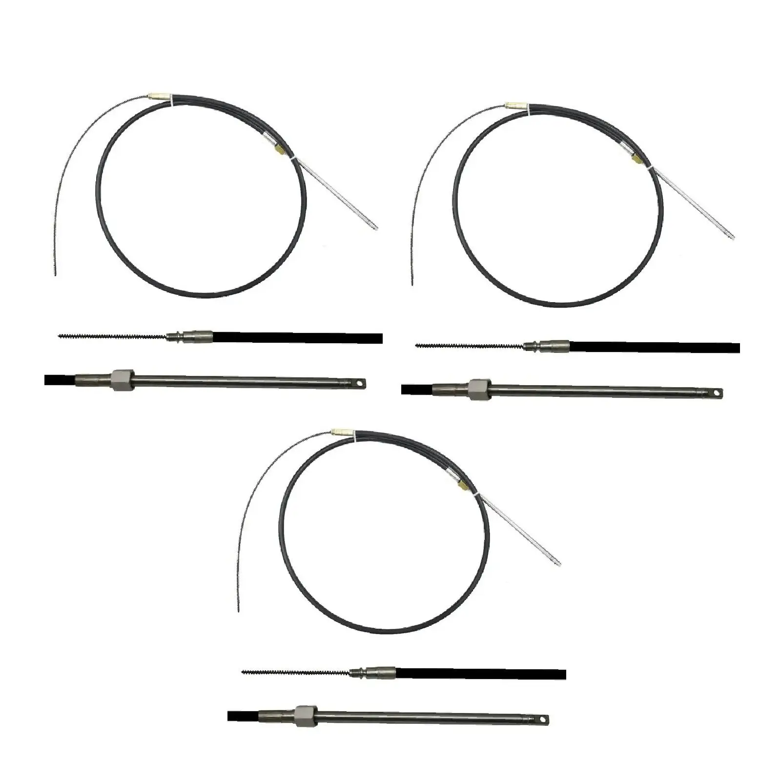 

Light Duty Steering Cable Aqmm5813 for Outboard Inboard Upto 55HP Compatible with T67 Helms Applications Spare Parts premium