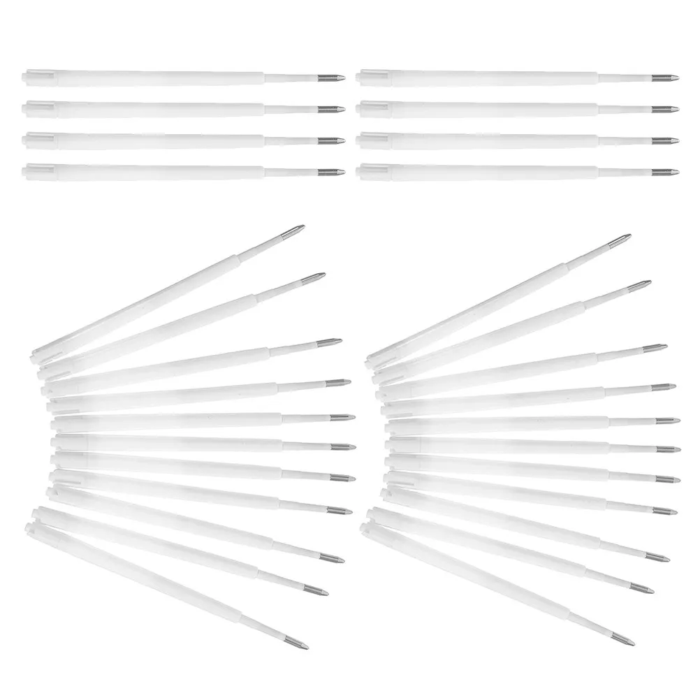 

50Pcs Black Ballpoint Pen Refills Smooth Consistent Flow Retractable Click Pen Refills Large Capacity for Office School Art