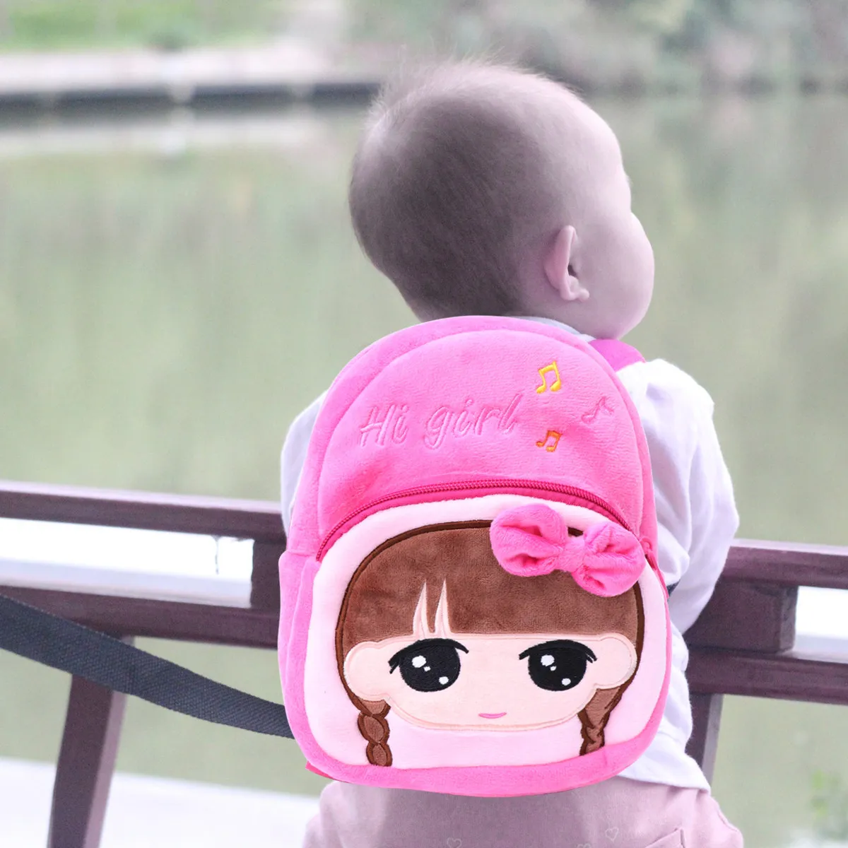 

Cute Cartoon Mini Backpack For Baby Girls Pink Toddler Lightweight Soft Travel Hiking Lunch Baby Girl School Bag Pink