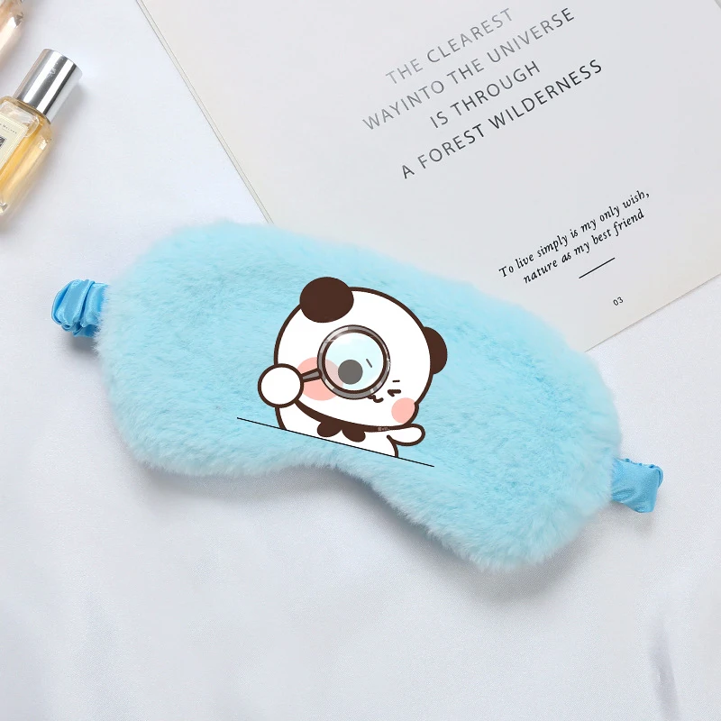 Bubu Dudu Cute Sleeping Eye Mask Blindfold Yier Bear Panda Eye Cover Mask Eyepatch Travel Home Eyes Relax Mask Eyeshade Gift New view 6
