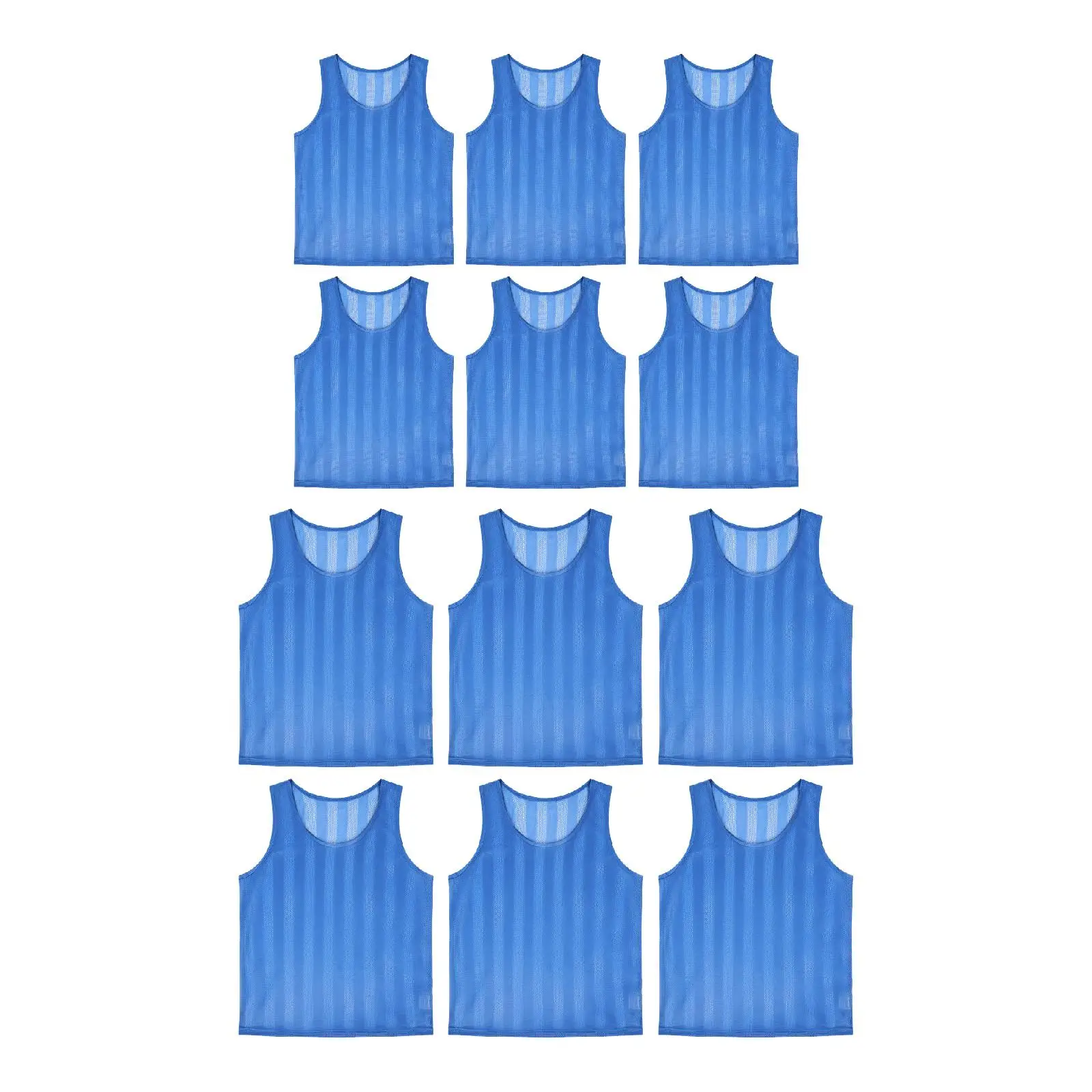 

6x Football Training Vests Mesh Soccer Vests Activities Gift Multifunction Versatile Lightweight Sports Team Practice Jerseys
