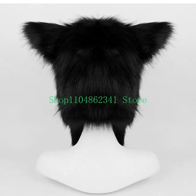5asd Cáo đuôi Động vật sang trọng Furry Paws Găng tay cho Cosplay Halloween ăn mặc