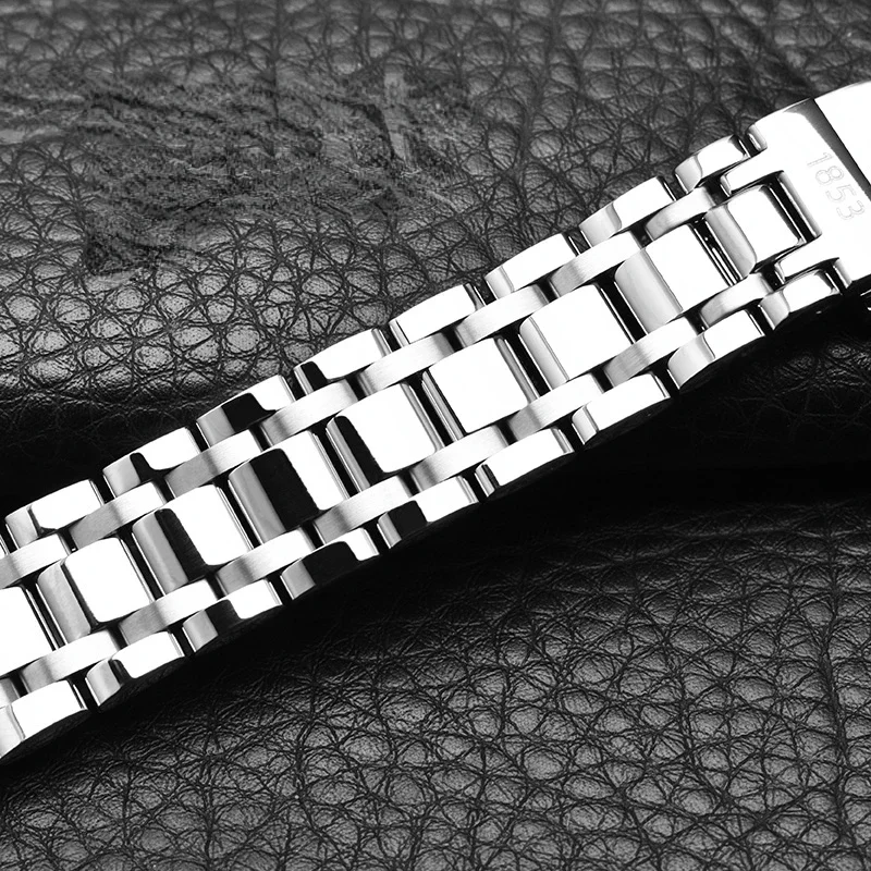 Refined Steel Belt Female Watch Strap for Tissot 1853 Couturier Watch Band T035207 T035210a Stainless Steel Bracelet Watchband