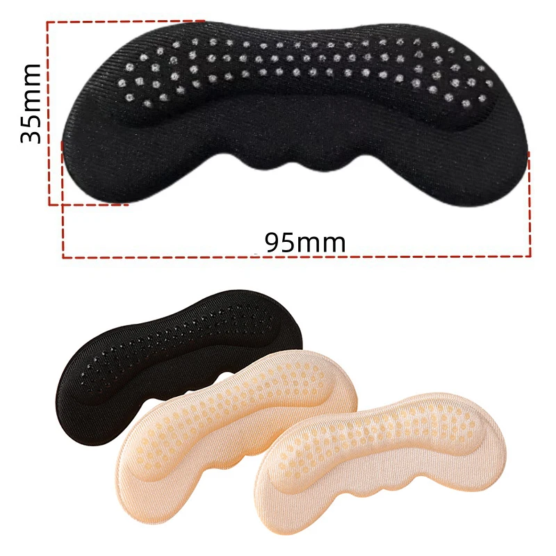 New 4pcs Thickened Heel Pads Insoles Patch Sport Shoes Pain Relief Antiwear Feet Pad Adjustable Cushion Inserts Heel Protectors