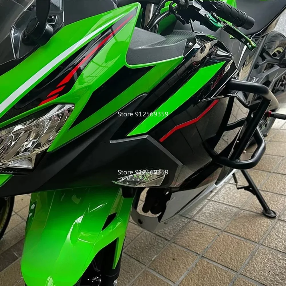 Motorcycle Crash Bar Stunt Cage Engine Guard For Kawasaki Ninja 400 250 18 19 2020 2021 2022 2023 Bumper Frame Falling Protector