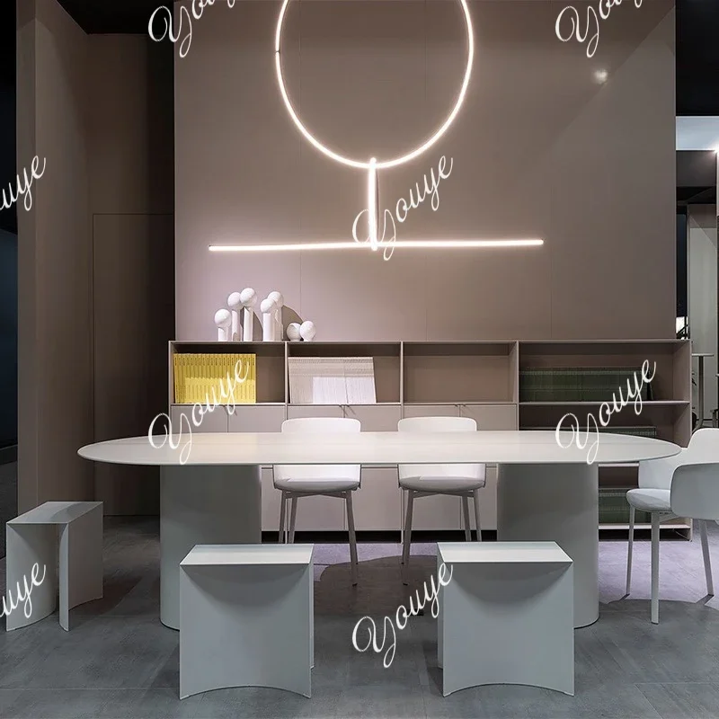 

A63 Designer Executive Table Wood Modern Asthetic Writing Computer Office Desks Standing Room Conference Escritorio Home Office