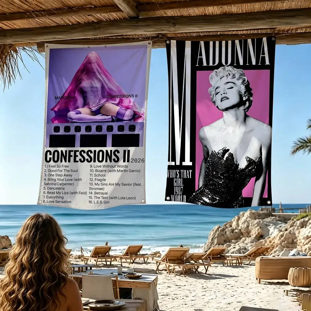 M-Madonna c-Confessions  Flags for Bedrooms Home Decor Items Outdoor Decors Garage Decoration Flaga