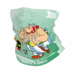 Comic Cartoon The Adventures Bandana Neck Gaiter Face Scarf Cover Women Men Asterix And Obelix Dogmatix Headband Tube Balaclava