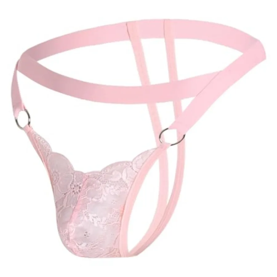 

Mens Lingerie Sissy Jockstrap Femboy Panties Sexy Thong Lace Underwear Girly Crossdresser Apparel