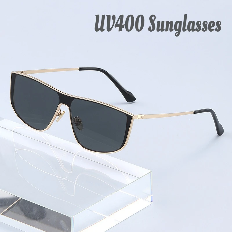 

2025 New Large Frame Sunglasses Men Fashion Aviator Style Street Style Sunglasses Optional Lenses UV400 Sun Glasses Goggles