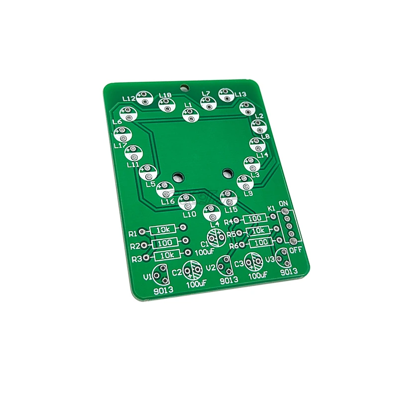 Kit lampada ad acqua a forma di cuore a LED parti fai da te formazione didattica elettronica saldatrice assemblaggio di produzione
