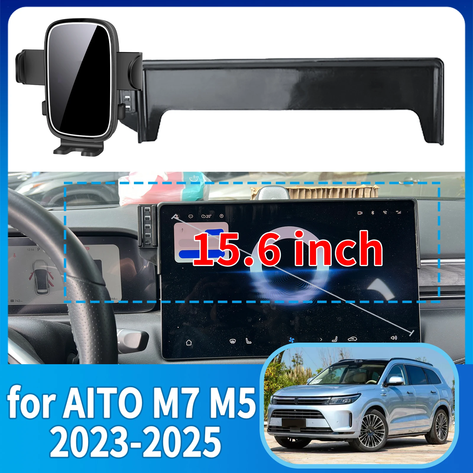 

fit for AITO M7 M5 2023 2024 2025​​ Phone Holder, Dashboard Screen Mount Bracket Easy Installation​​ Car accessoires