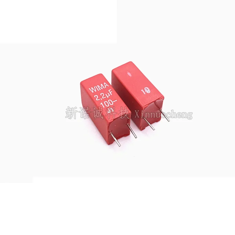 

2pcs/20pcs Germany WIMA 225 100V 2.2UF 100V 2U2 MKS2 Pitch 5mm Audio DIY Film Capacitor