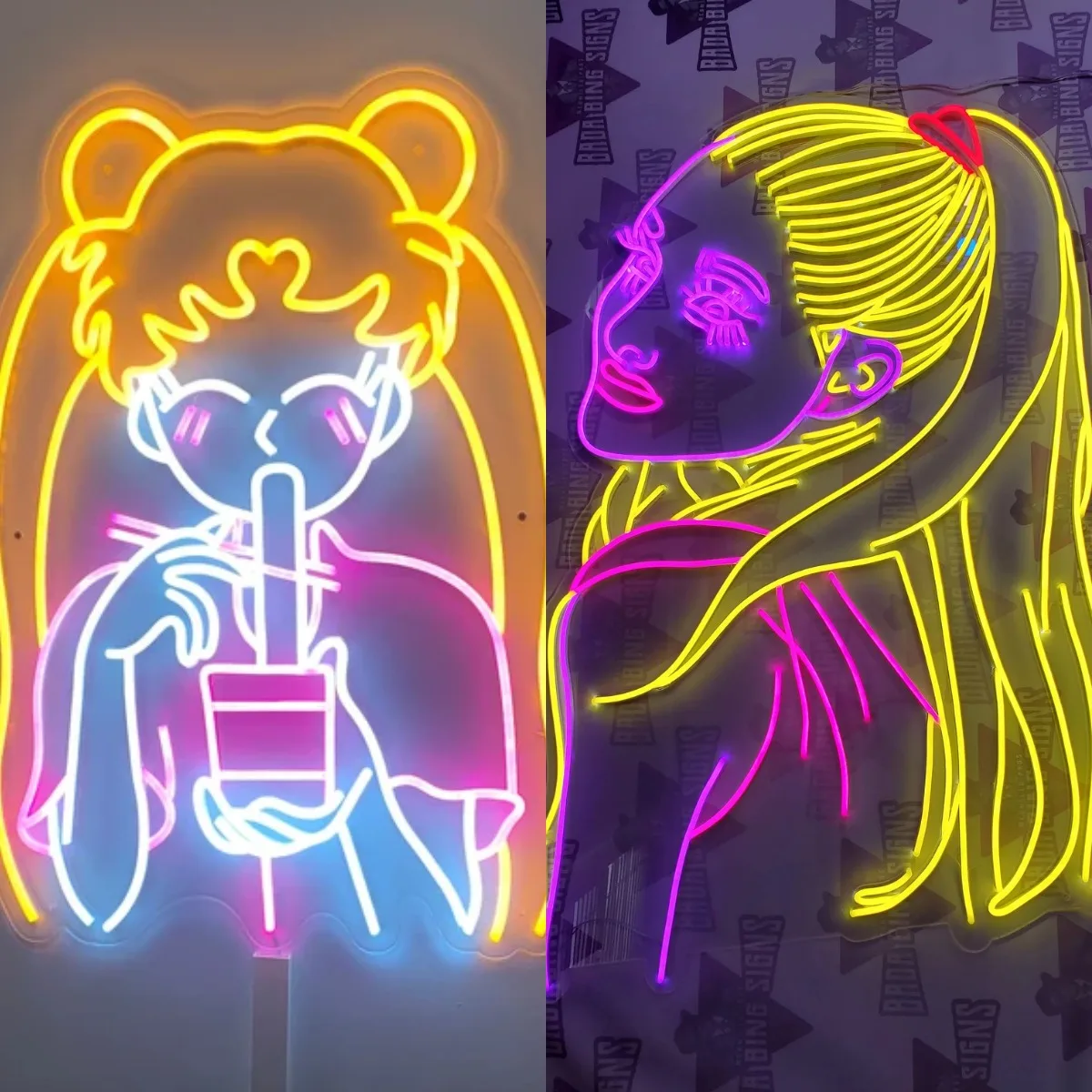 Anime Neon Lights Sexy Neon LightsAnime Characters Room Logo LED Neon Lights LOGO Room Decoration Customized Neon Lights