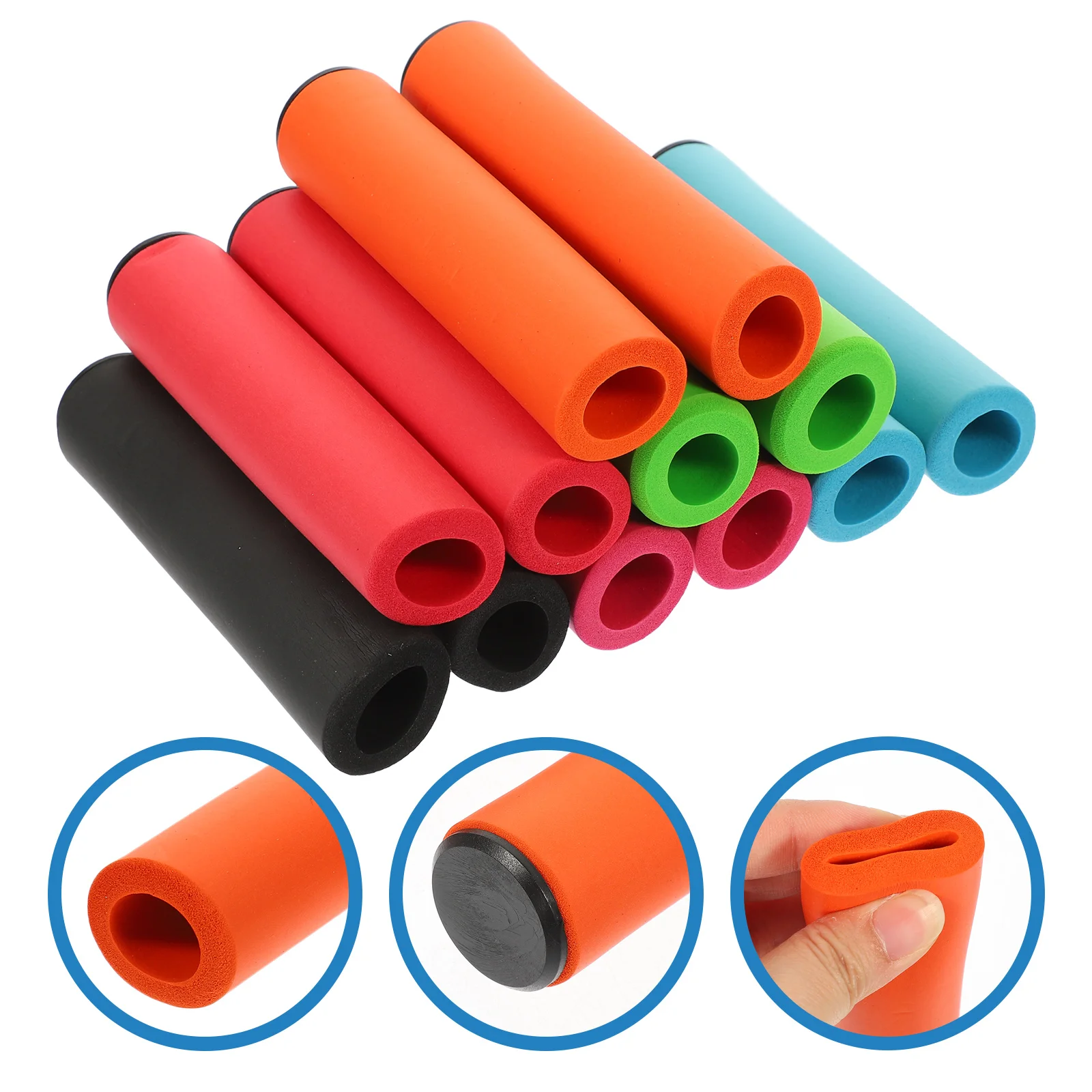 12pcs Sponge Grip Kayak Accessories AntiSlip Wraps Professional Handlebar Sleeve Breathing Design Comfortable Handfeel
