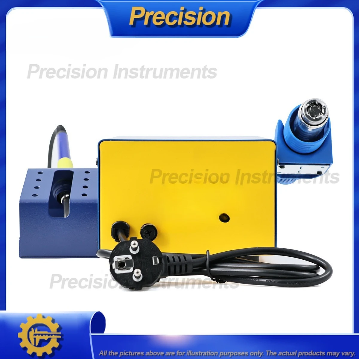 2026 750 واط مكواة لحام مزدوجة الطاقة ومحطة كومبو مسدس هواء ساخن لإصلاح الهاتف المحمول PCB إزالة رقاقة إزالة اللحام