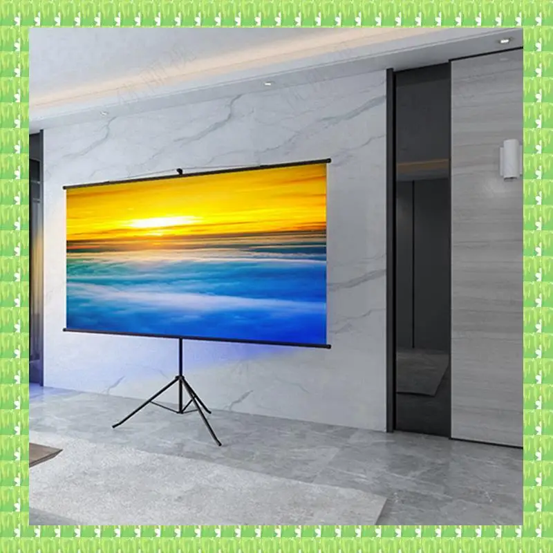 

2X проектор, простой занавес, анти-световой экран, 80-дюймовый портативный 3D HD-проектор для дома и улицы, офиса