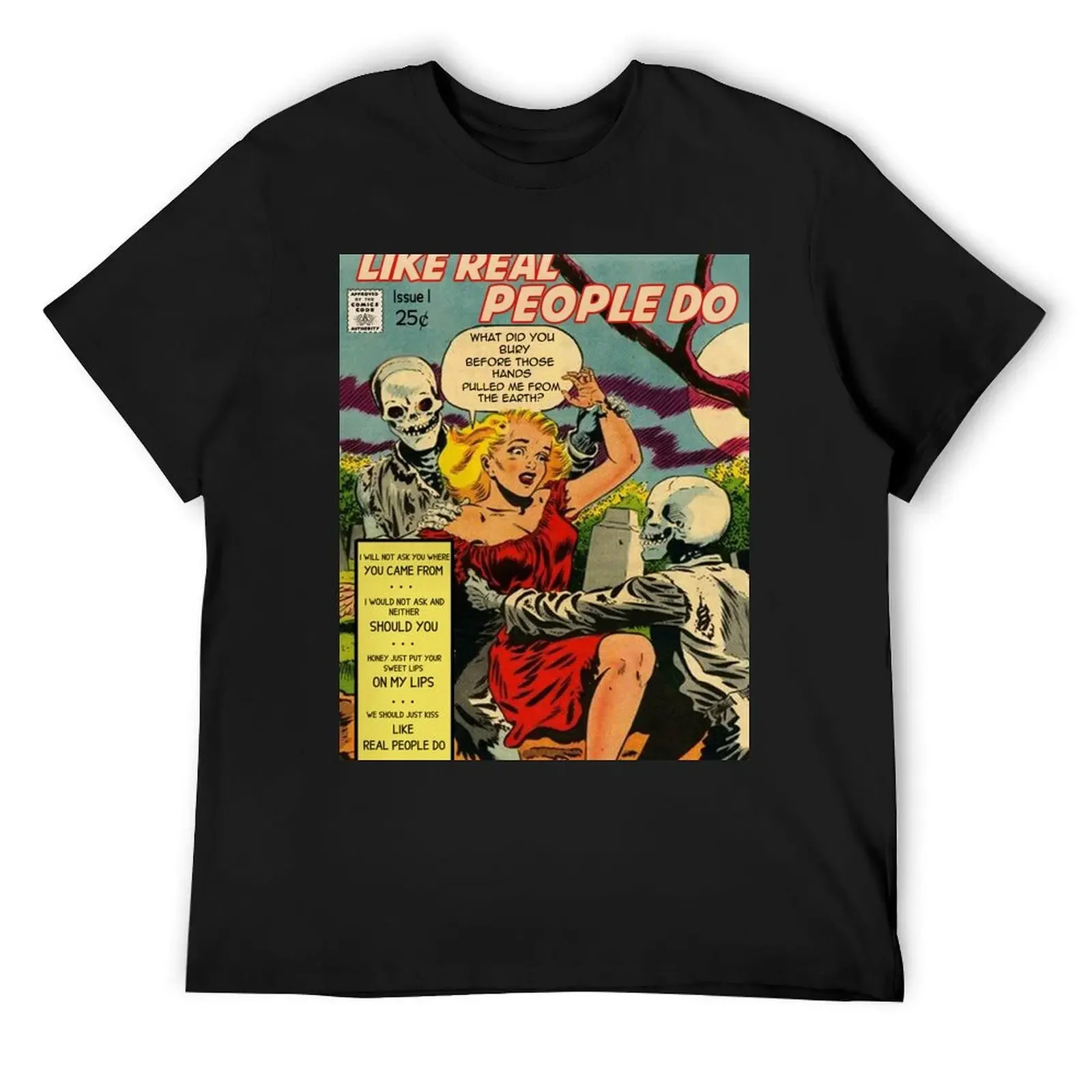 

Like Real People Do - Hozier Retro Comic T-Shirt luxury designer cute clothes street wear Men's cotton t-shirt