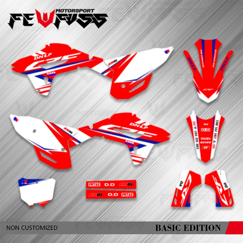

Fewfuss For Honda CRF250 CRF250R 2022 2023 2024 CRF 250R Graphics Background Decals Stickers Kits CRF450 CRF450R 2021 2022 2023