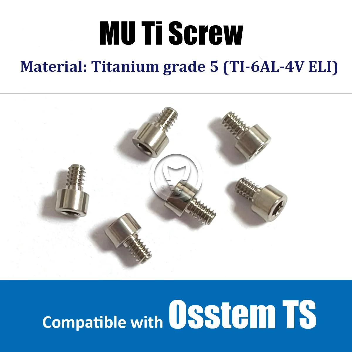 6pcs Hiossen Osstem compatible TS Ti screw titanium screw for multi unit temporary cylinder MU ti base