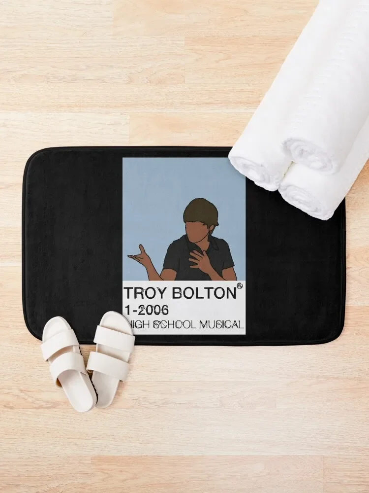 Troy Bolton - HSM Bath Mat Carpet Living Room Showers Non-Slip Shower Waterproof Bathroom Rugs Mat