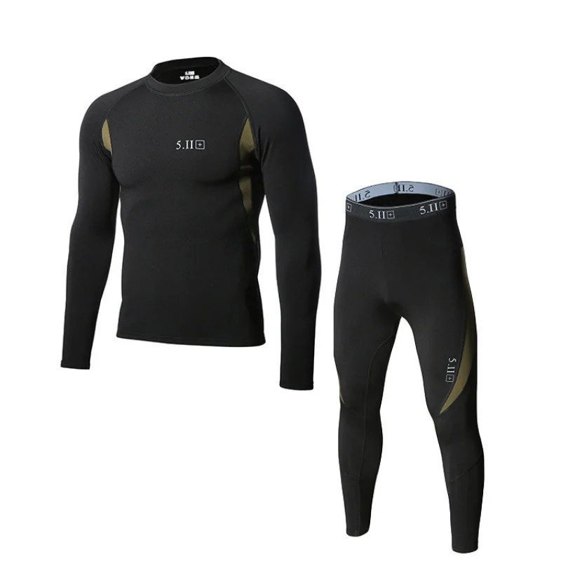 

Tactical thermal pantsuit men and women winter sports outdoor fitness cycling speed dry functional clothing