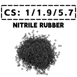 Anel de vedação de borracha de NBR, anel-O, OD 5 5,5 6 6, 1,9mm, 50 PCes pelo lote 5/7/8/8.5/9/9 5/10/10. 11/05/11 12/05/12. 13/5. Junta do anel-O, 5mm, anel-O