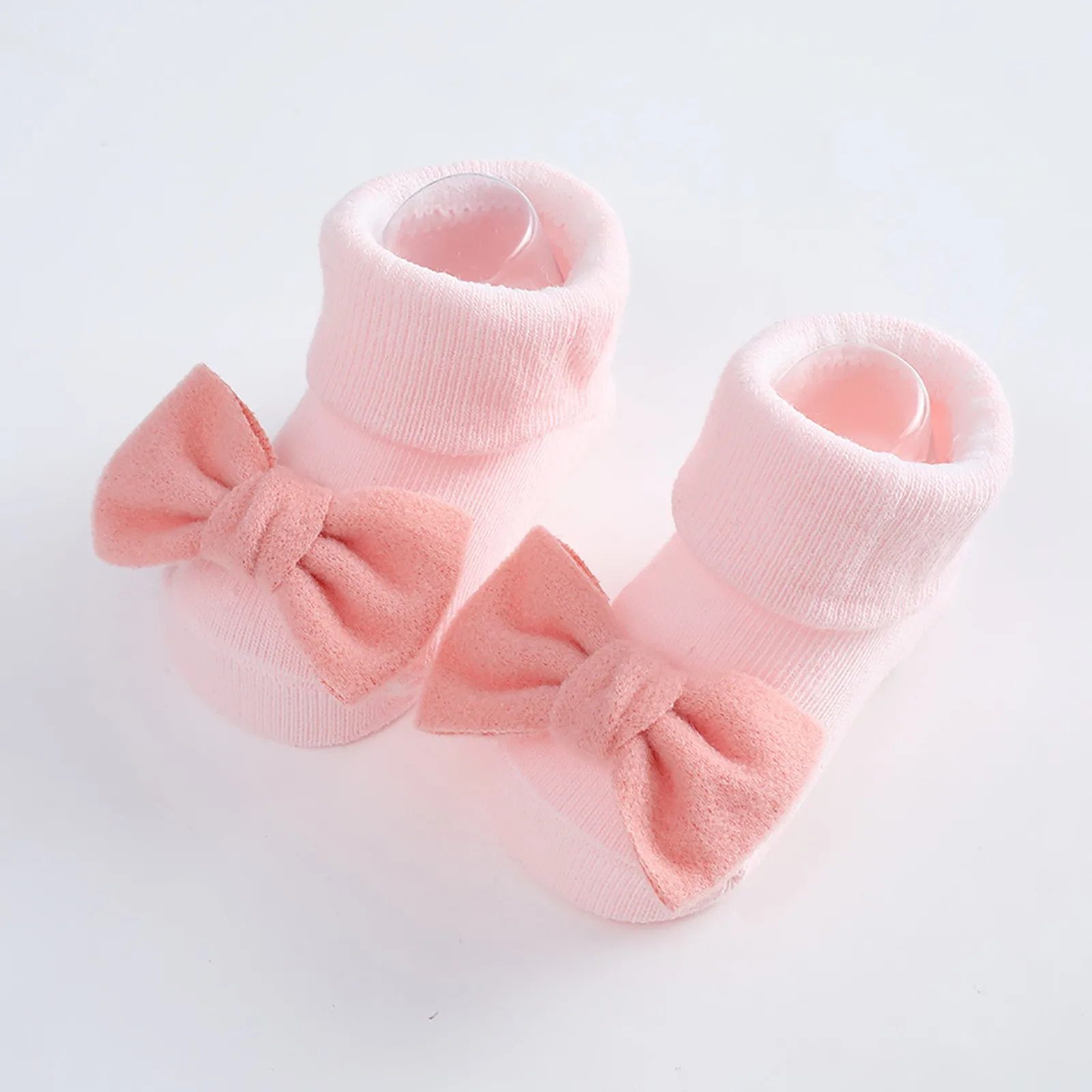 Toddler Baby Girls Socks Shoes Newborn Baby Floor Socks Bowknot Infant Baby Foot Socks First Walkers Prewalker Boots 0-12 Months