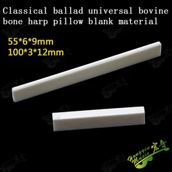 1 Set Real Bone Bridge Pins Nut Saddle Semifinished For Classical Acoustic Guitar Accessories