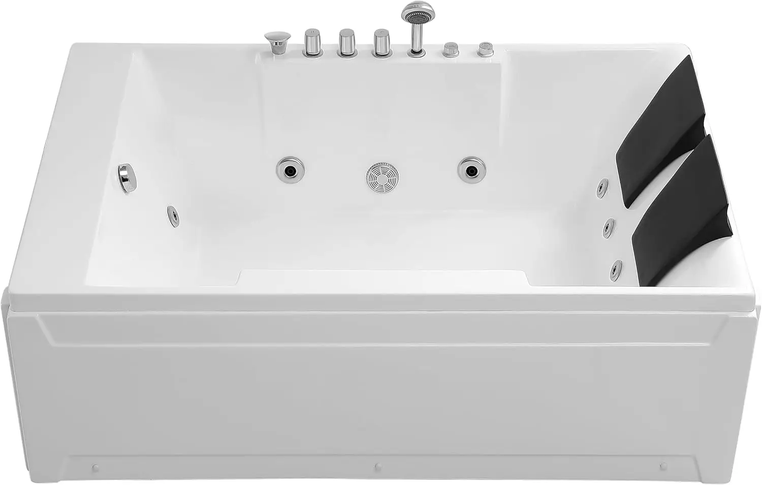 Acrylic  Bathtub Hydro-Massage Soaking Spa Chromatherapy Jets Tub 72Jt367