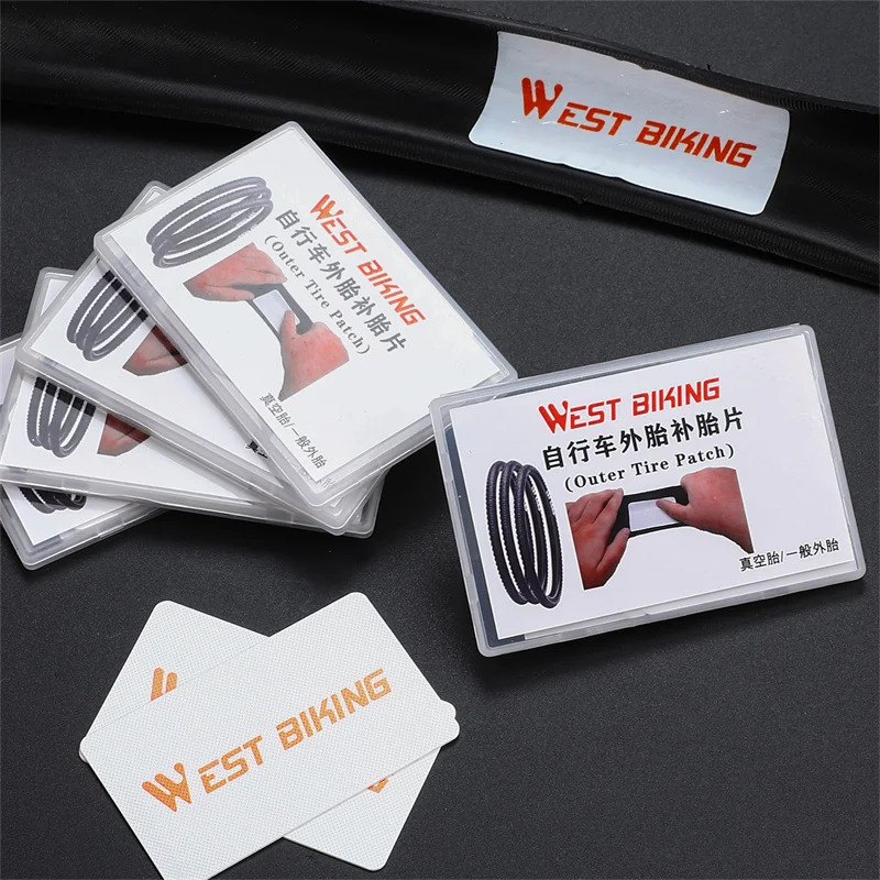 WEST BIKING Bicycle Tire Repair Kits No Glue Chip Portable Patches Tools MTB Road Bike Tubeless Sealant Tool Bicycle Accessories