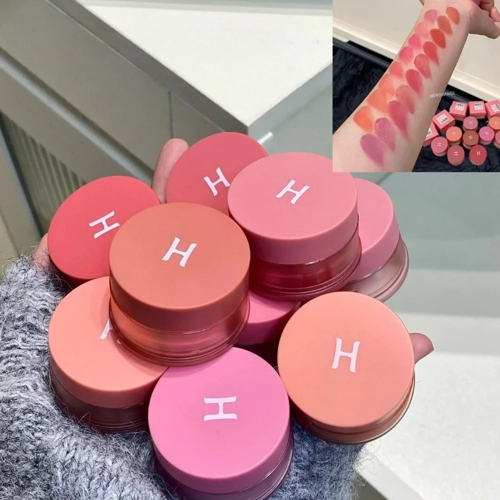 2-in-1 lippen- en wangcrème Hoogglans spiegeleffect Langdurige tweekleurige blos Roze tint Romige lipvlek Make-uptoepassing