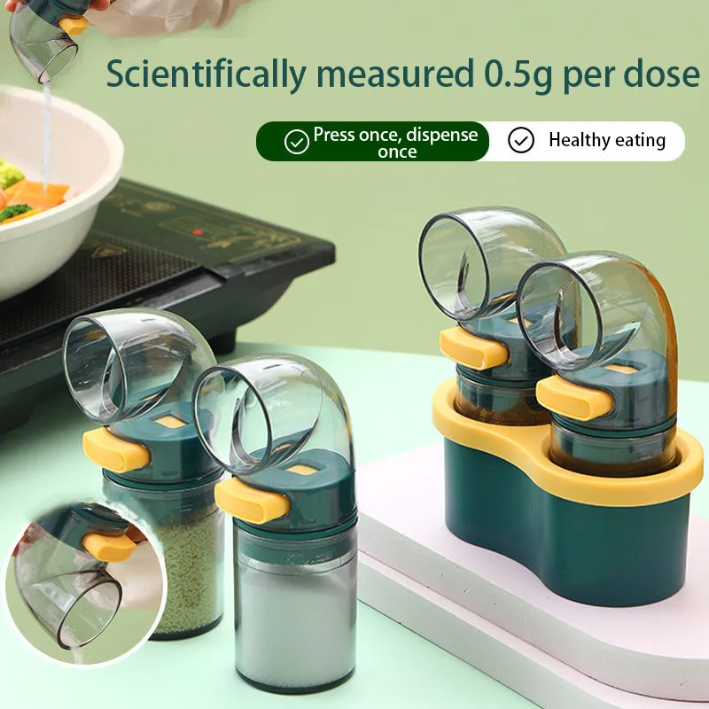 Quantitative Salt Dispenser Control Seasoning Jar Household Kitchen Condiment Bottle Salt Shaker
