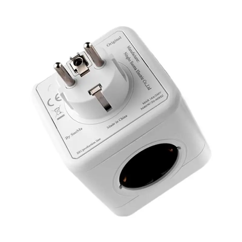 Electrical Outlets Electric Outlets Socket Cube 5 Outlet Extender Multi-Plug Outlets Adapter Spaced For Home Travel Office