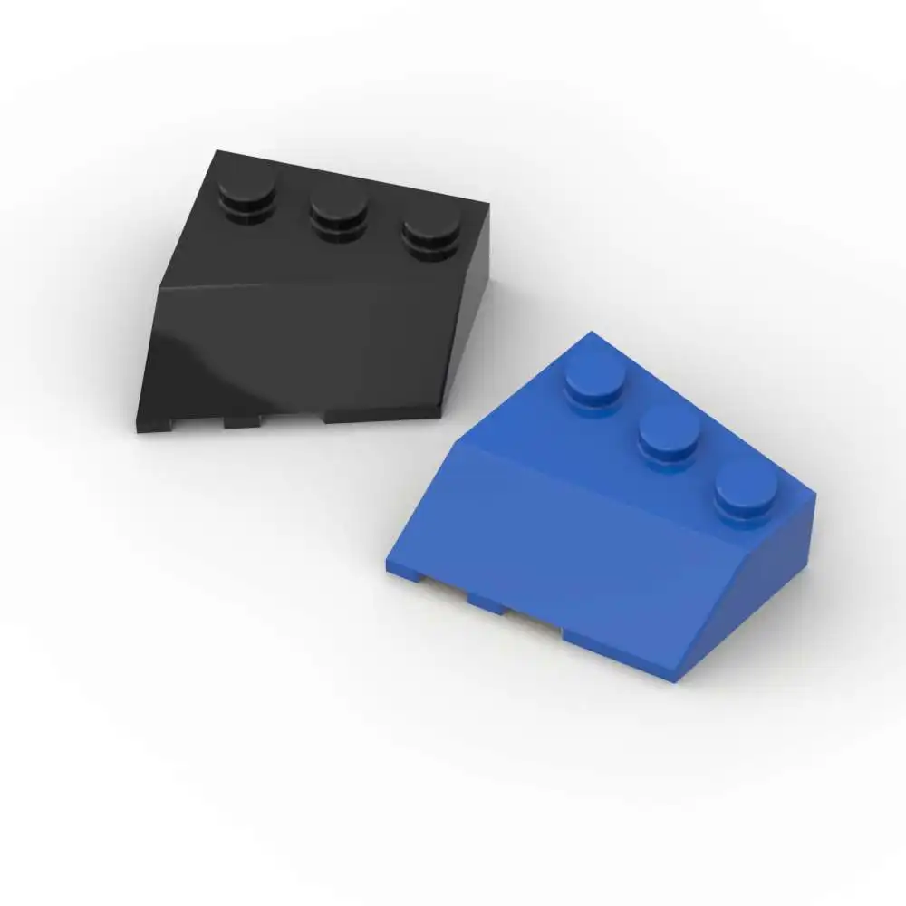 MOC 10 STKS Deel Bricks 48165 Wedge 3x3 Schuin Rechts Bouwstenen Kit Huis Kasteel Educatief Deeltje Speelgoed verjaardag Kid Geschenken