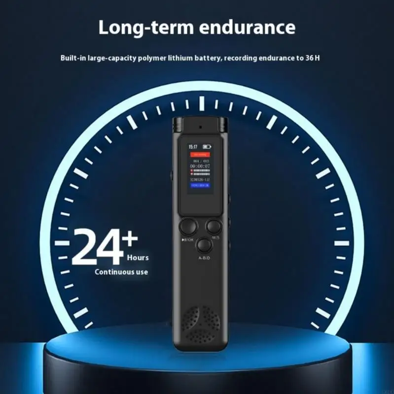 G6DD 32GB صوتي محترف مسجل ستيريو التسجيل الجهاز وظيفة خفيفة الوزن استمتع بالتقاط صوت واضح الأسود