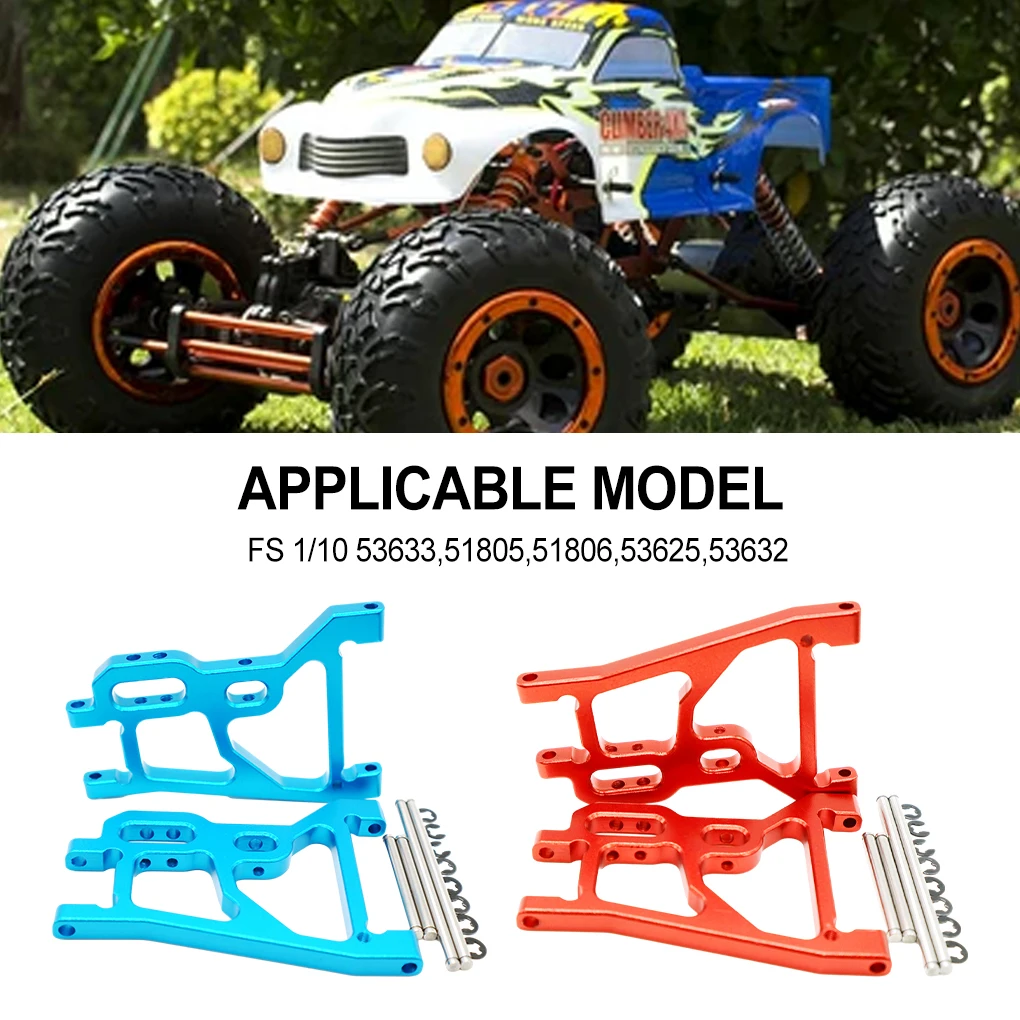 Aluminum Alloy 1/10 Front Lower Suspension Arm 2pieces Enhanced Rc Front Lower Suspension Arm For FS
