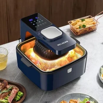 Image Air fryer household fully automatic new large-capacity microwave oven smart oven all-in-one multi-function French fries