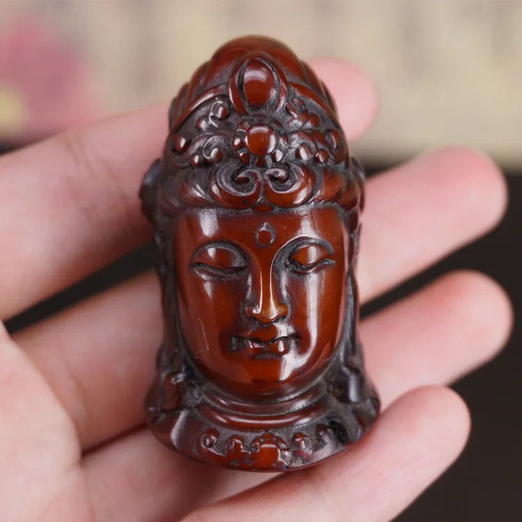 

Yak horn Guanyin head pendant handlebar car pendant accessories Wenplay miscellaneous DIY accessories