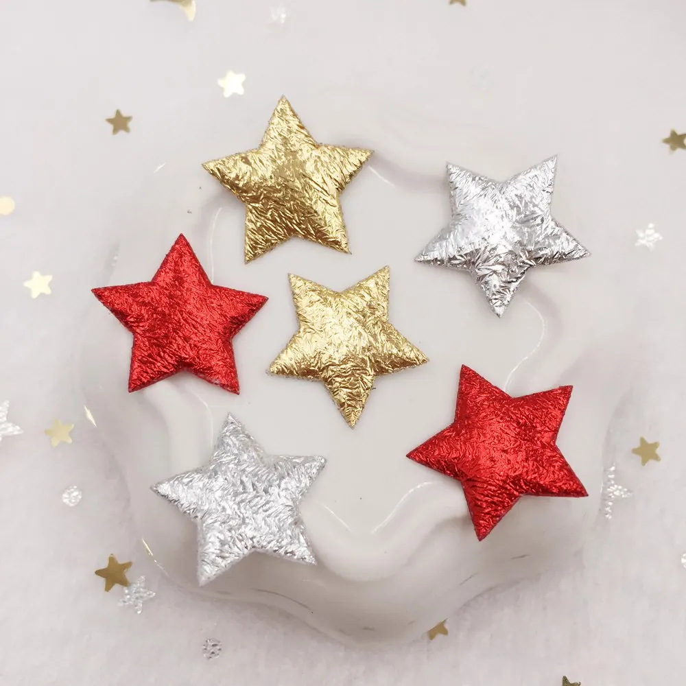 600pcs 20mm Padded Cloth Pretty Mini Star Appliques Wedding Patches DIY Hair Clip Accessories Craft Supplies E06