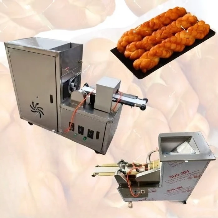 

3/6/9 Strands Automatic Raw Hemp Flowers Dough Twisting Machine Soft Pretzel Making Machine Fried Dough Twist Forming Machine
