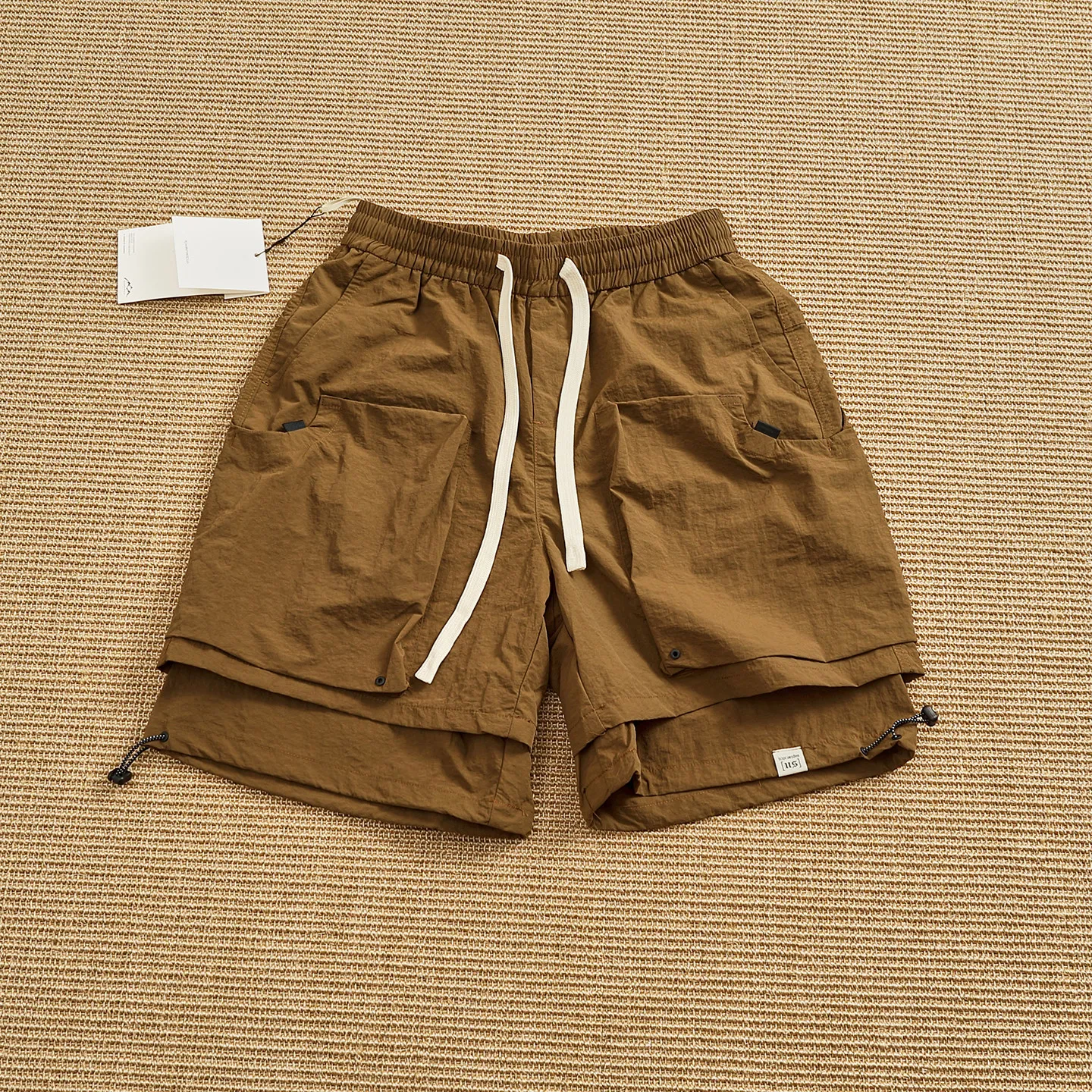 

Функциональные мужские шорты-карго из технологичной ткани с сетчатой подкладкой, быстросохнущие, на шнурке, 5-дюймовые, легкие, летние, для активного отдыха, повседневные брюки