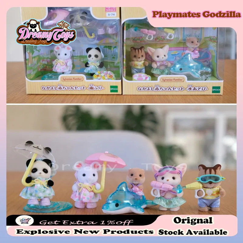 

Original Sylvanian Families Anime Figure Kindergarten Set Kawaii Doll Toy Sylvanians Family Girls Collection Girls Christmas Toy