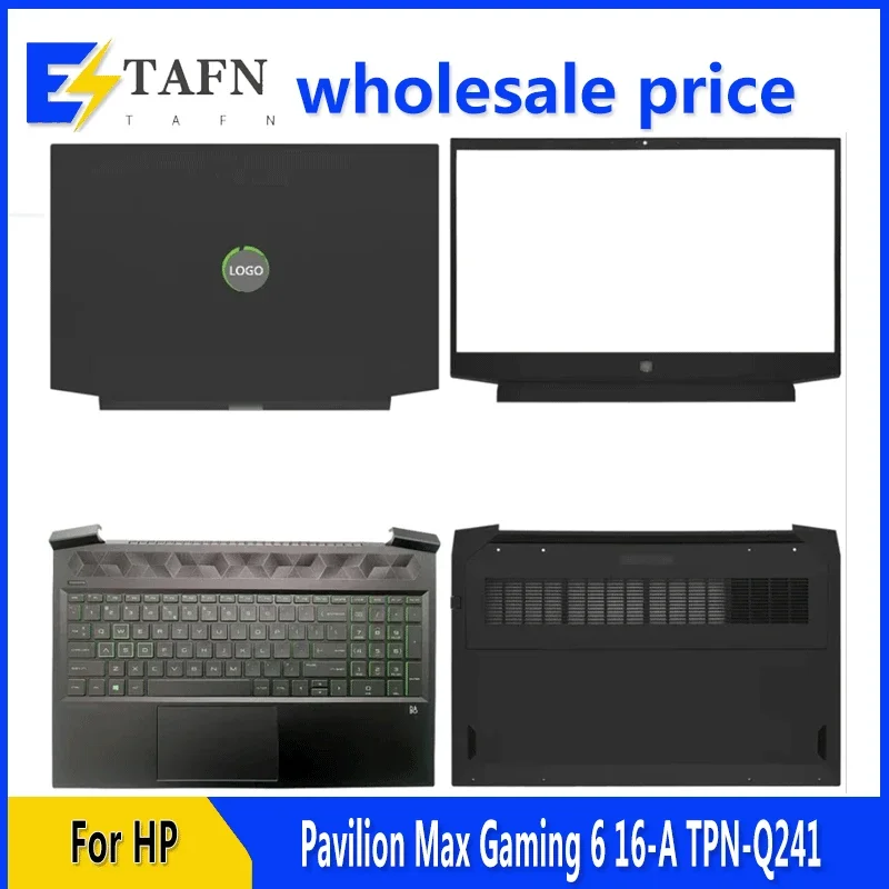 

Новинка для ноутбука Pavilion Max Gaming 6, 16-A TPN-Q241, задняя крышка ЖК-дисплея, передняя панель, верхняя часть упора для рук, нижняя база, петли для клавиатуры