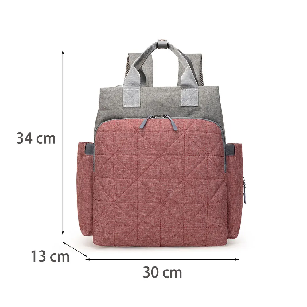 Mochila de pañales para cochecito, bolso de gran capacidad para mamá y bebé, bolsas multifunción de viaje para cochecito al aire libre, bolsas de