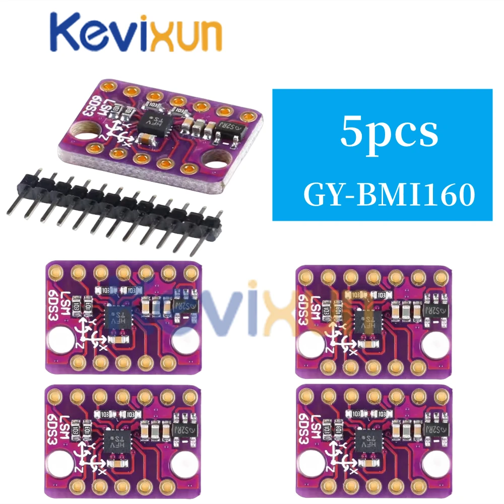 1-10pcs/ BMI160 Latest Stance Accelerometer Gyroscope module 6 Dof inertial Measurement Sensors